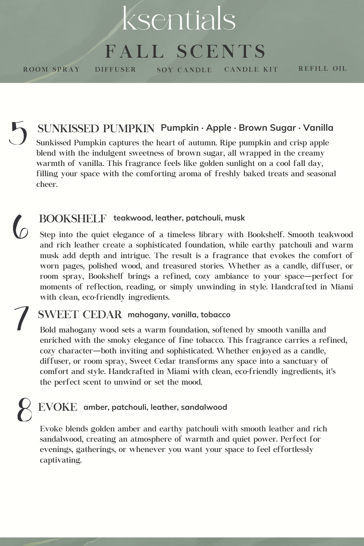 Six-Pack Mini Candles — Fall/Winter Best sellers Fragrances (1.8 oz each) Sample Soy Candle – Hand Poured, Clean Burning, Artisan Fragrance, Eco & Pet Friendly Candles