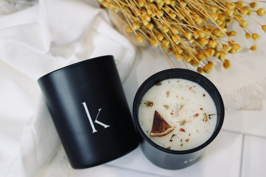 7 oz Soy Candle – Hand Poured, Clean Burning, Artisan Fragrance, Eco & Pet Friendly Candles - scent: Amber, Rose, Patchouli, Sandalwood