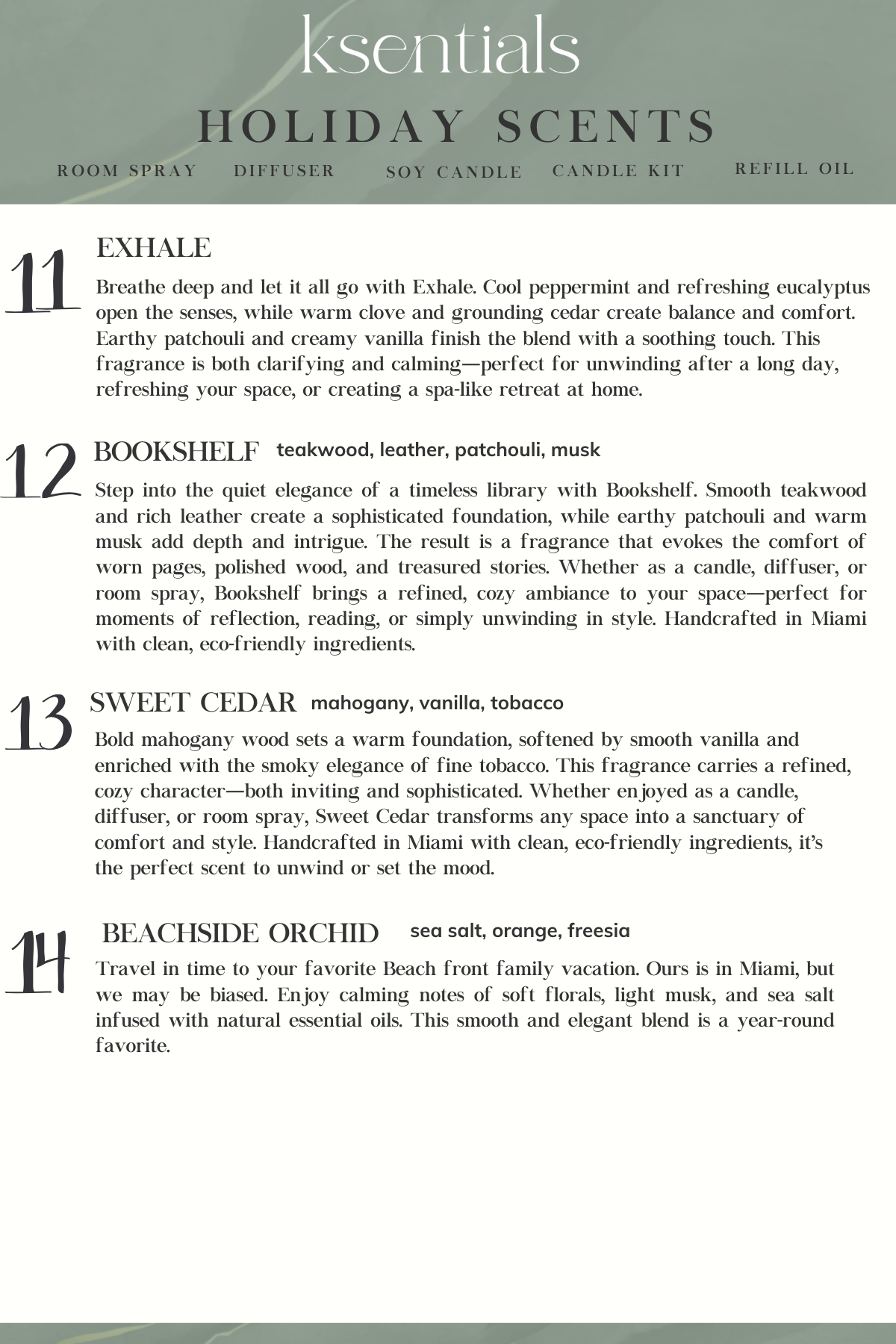 Fragrance Oil Diffusers for waterless and reed diffusers- refill oils