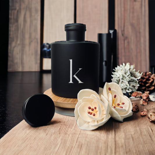 Reed Diffusers 4oz with flower and fiber reeds