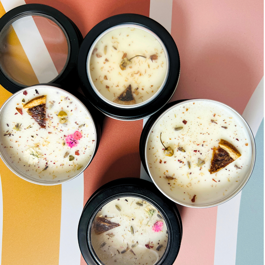 Six-Pack Mini Candles — Fall/Winter Best sellers Fragrances (1.5 oz each) Sample Soy Candle – Hand Poured, Clean Burning, Artisan Fragrance, Eco & Pet Friendly Candles