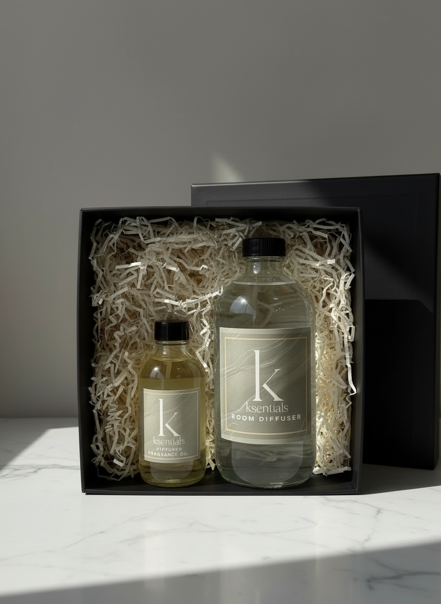 Gift Sets: 2-Piece Gift Box- Cold Air 4oz Diffuser  & 16 oz Diffuser Oil