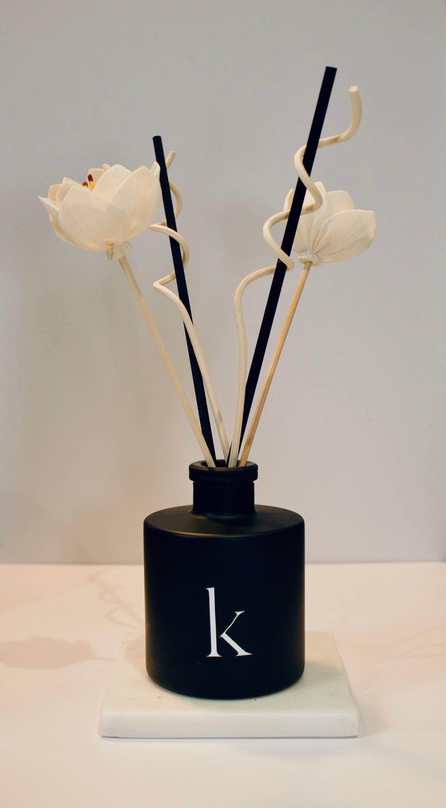 Reed Diffuser – 4 oz Matte Black Glass, Long-Lasting, Flame-Free Home Fragrance | Handmade in Miami Fall Scent Collection. Perfect gift for women, mom, sister, anniversary, holidays