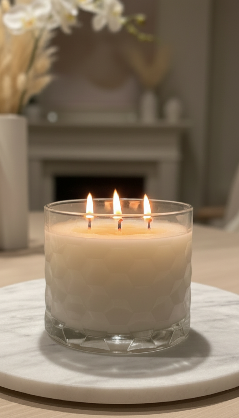 Crystal Soy Candle – Hand Poured, Clean Burning, Artisan Fragrance, Eco & Pet Friendly Candles