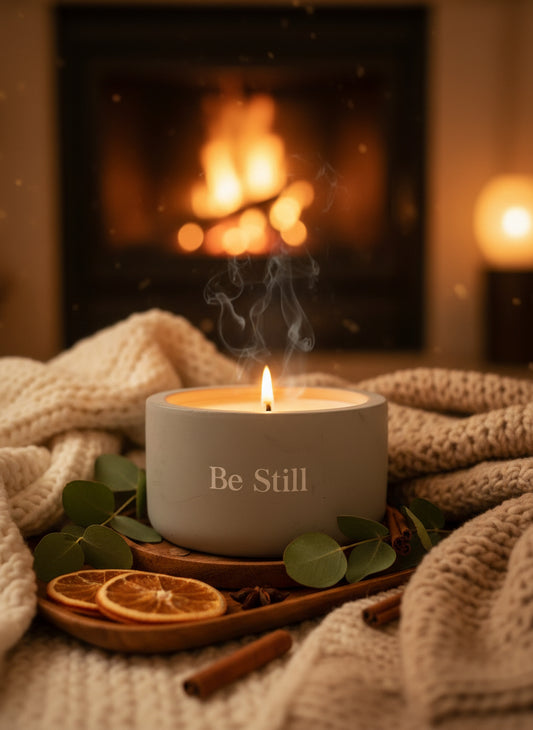 Be Still Soy Candle – Clean Burning, Artisan Fragrance, Eco & Pet Friendly 14 oz Candle Concrete