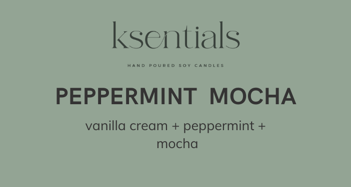 PEPPERMINT  MOCHA- vanilla cream  + coconut  + peppermint  + chocolate