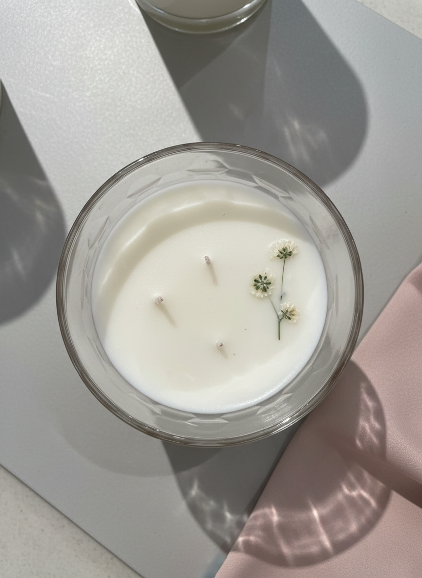 Crystal Soy Candle – Hand Poured, Clean Burning, Artisan Fragrance, Eco & Pet Friendly Candles
